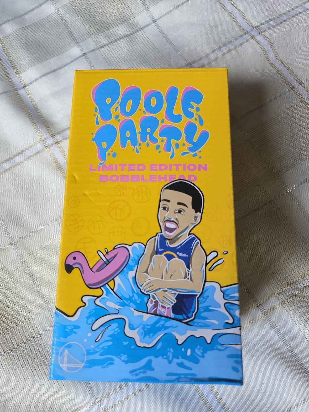 2022 Jordan Poole Bobblehead POOL PARTY Warriors SGA - FTX LOGO